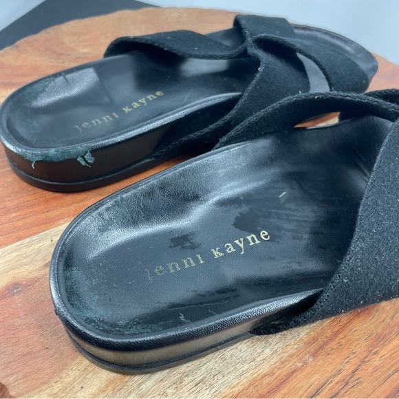 Jenni Kayne black crossover slide sandals size 37 US 7 - Picture 4 of 9